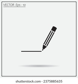 pencil icon , vector illustration