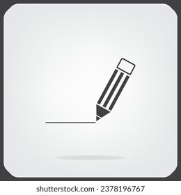 pencil icon , vector illustration