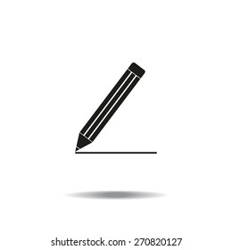 pencil icon , vector illustration