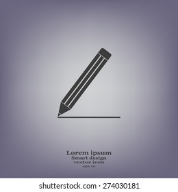 pencil icon , vector illustration