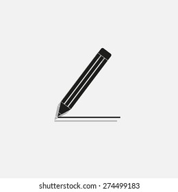 pencil icon , vector illustration