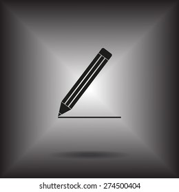 pencil icon , vector illustration