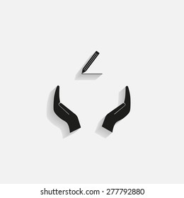 pencil icon , vector illustration