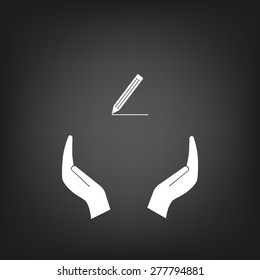 pencil icon , vector illustration