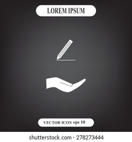 pencil icon , vector illustration