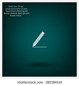 pencil icon, vector illustration