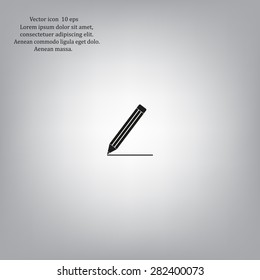 pencil icon , vector illustration