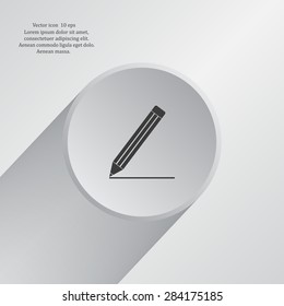 pencil icon , vector illustration