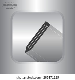 pencil icon, vector illustration