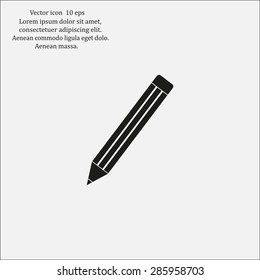 pencil icon , vector illustration