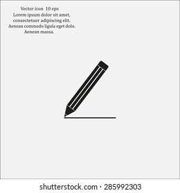 pencil icon , vector illustration