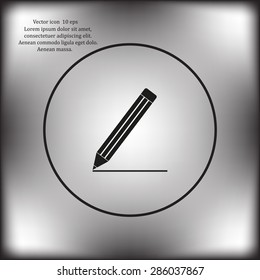 pencil icon , vector illustration