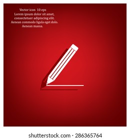 pencil icon , vector illustration