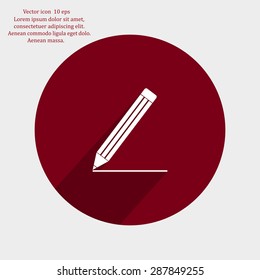 pencil icon , vector illustration