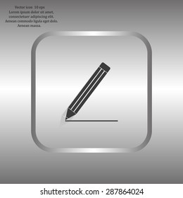 pencil icon , vector illustration
