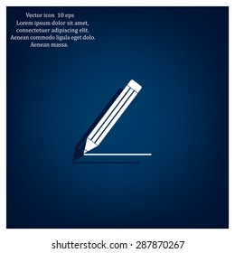pencil icon , vector illustration