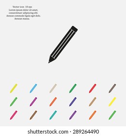pencil icon , vector illustration