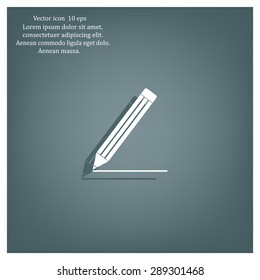 pencil icon , vector illustration