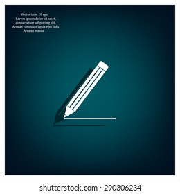 pencil icon , vector illustration