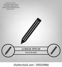 pencil icon , vector illustration