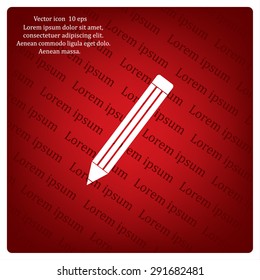 pencil icon , vector illustration