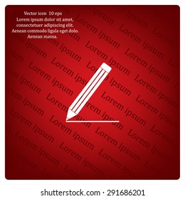 pencil icon , vector illustration