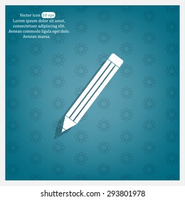 pencil icon , vector illustration