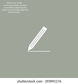 pencil icon , vector illustration