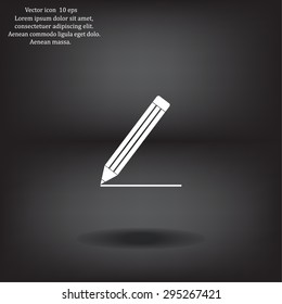 pencil icon , vector illustration