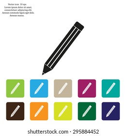 pencil icon , vector illustration
