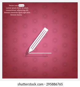 pencil icon , vector illustration