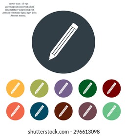 pencil icon , vector illustration
