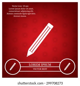 pencil icon , vector illustration