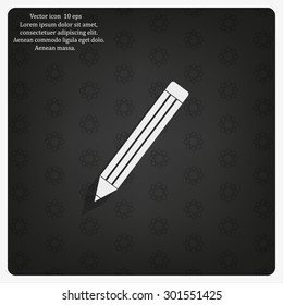 pencil icon , vector illustration