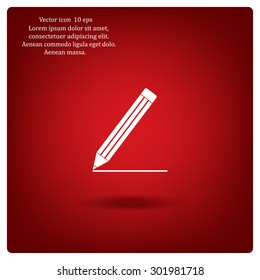 pencil icon , vector illustration