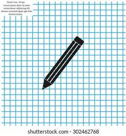 pencil icon , vector illustration