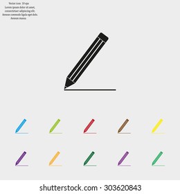pencil icon , vector illustration