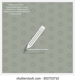 pencil icon , vector illustration