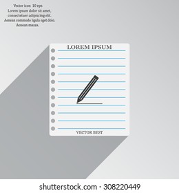 pencil icon , vector illustration