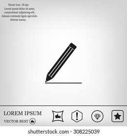 pencil icon , vector illustration
