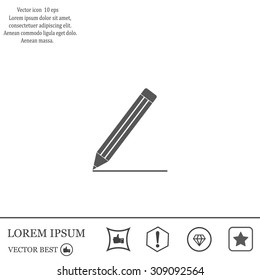 pencil icon , vector illustration