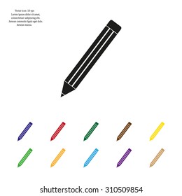 pencil icon , vector illustration