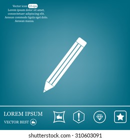 pencil icon , vector illustration