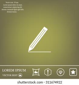 pencil icon , vector illustration