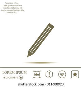 pencil icon , vector illustration