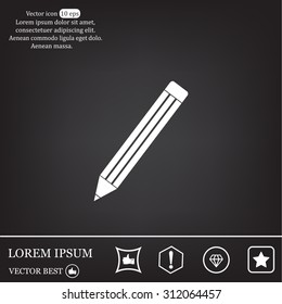 pencil icon , vector illustration