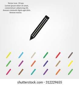 pencil icon , vector illustration