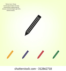 pencil icon , vector illustration