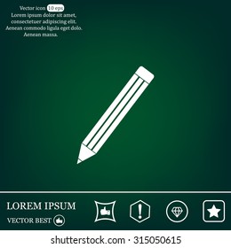 pencil icon , vector illustration