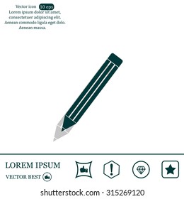 pencil icon , vector illustration